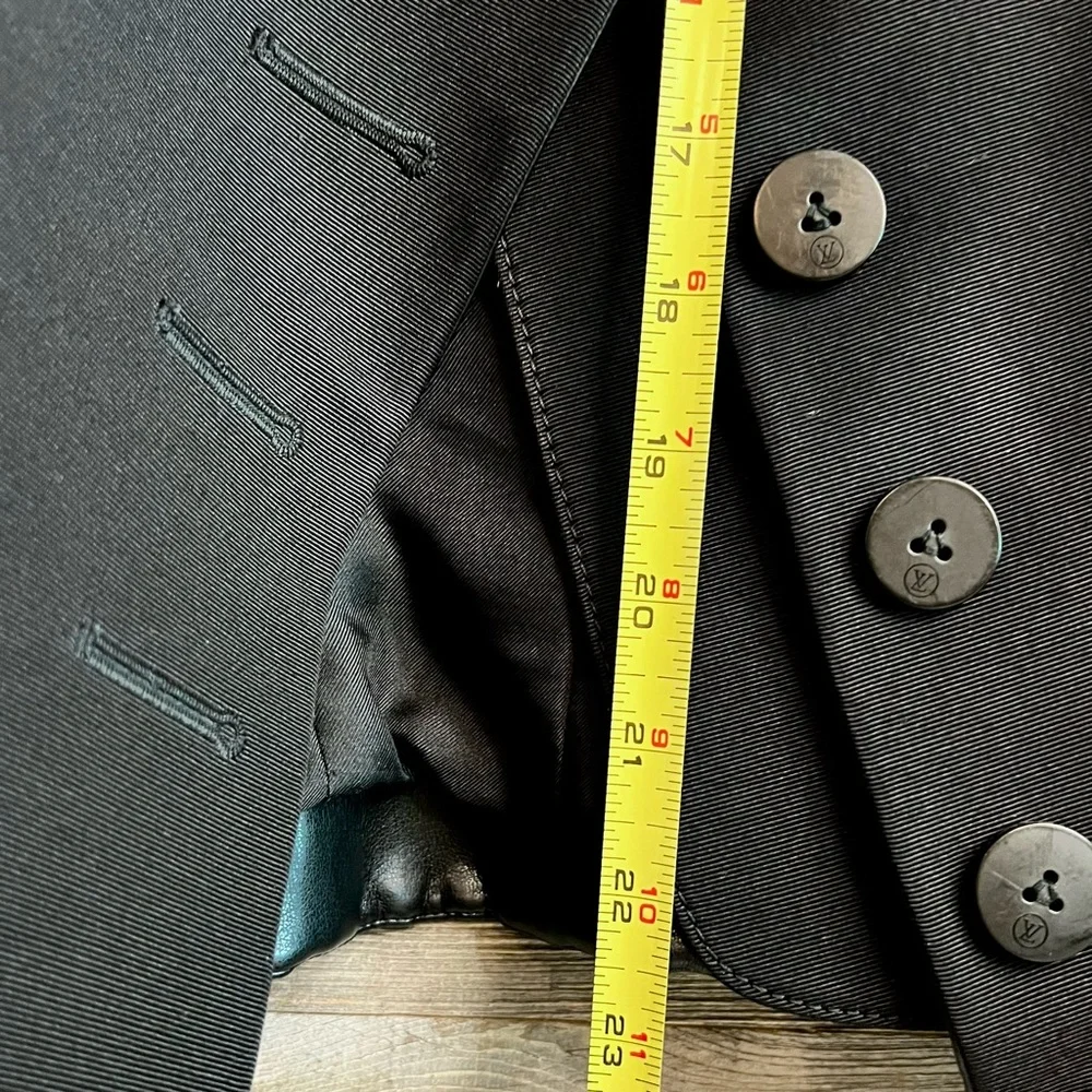 LOUIS VUITTON Ready-to-Wear Black Military Vegan Leather Jacket, 💯AUTHENTIC - Picture 13 of 16
